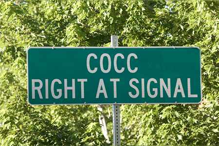 COCC Street Sign