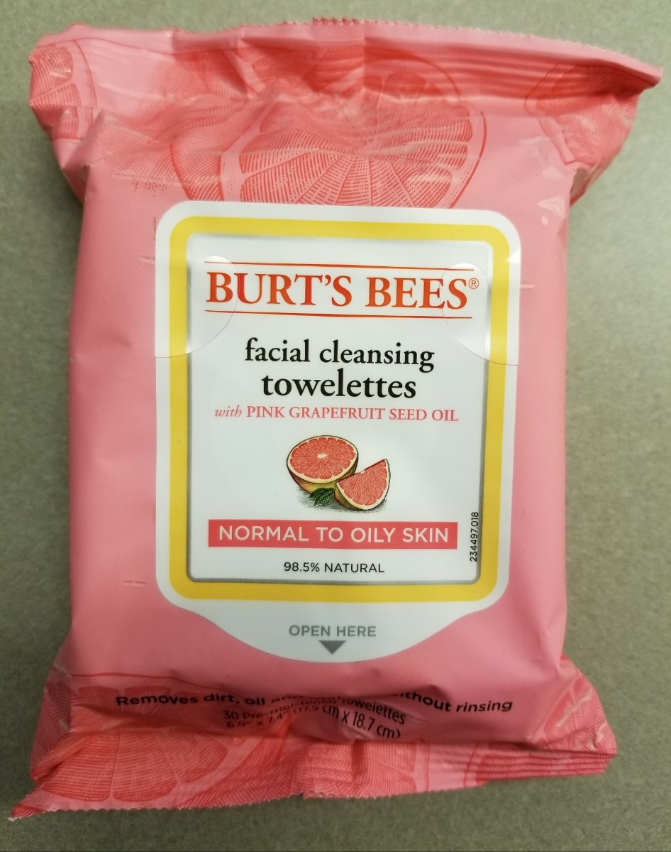 伯特的蜜蜂清洁湿纸巾,面部形象