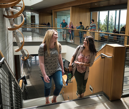 Students in COCC Science Center