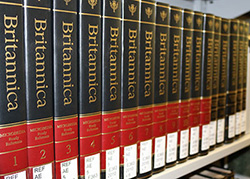 Barber图书馆的印刷品中的Encylcopedia Britannica